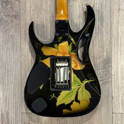 Ibanez JEM77-FP Steve Vai Signature 1991 Black Floral Pattern image 6