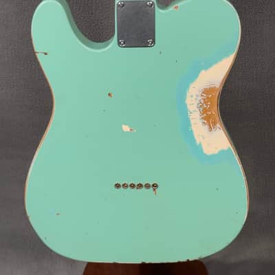 Nash T-57 Surf Green Electric Guitar - Heavy Aging image 8