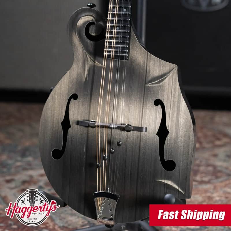 KLOS Carbon Timber F-Style Mandolin DAE EQ Acoustic/Electric with Fiberglass Hardshell Case image 1