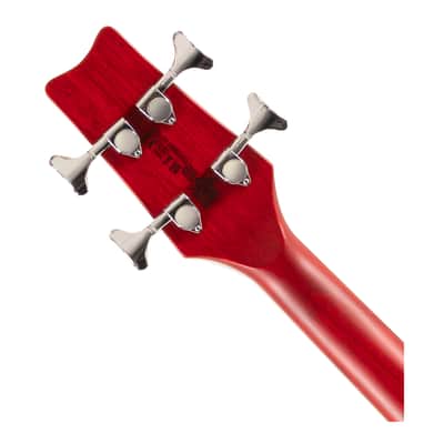 Washburn Scavenger 4-String Bass Guitar - Trans Red - Open Box image 5