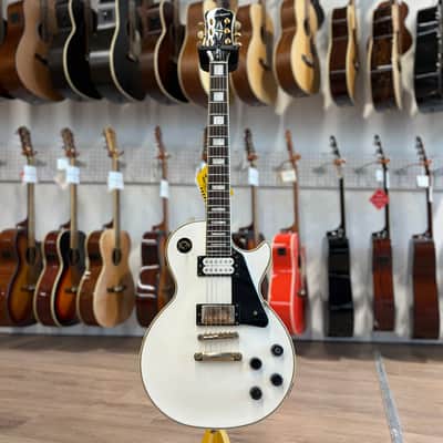 Epiphone Les Paul Custom Pro - Rosewood Fingerboard, Alpine White, Used image 2