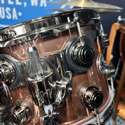 DW Rose Copper, Nickel Collectors Drum Set, Thomas Lang! 22, 1012,16, 6x14. Excellent! Full Set of Cases. image 12