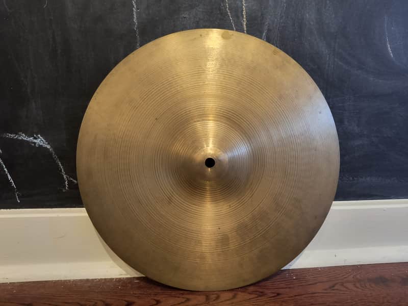 Vintage 1960s A Avedis Zildjian 14" Hi-hat Cymbal 1355g image 1