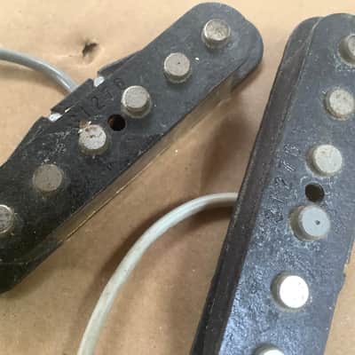 2 x Maxon 31276 Stratocaster stagered Pickup vintage 70’s MIJ Japan Lawsuit Copy Fender Era image 1