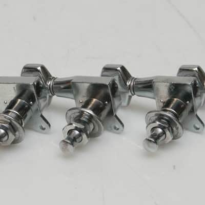 Original 80's Ibanez Smooth Tuner II inline tuners Chrome image 6