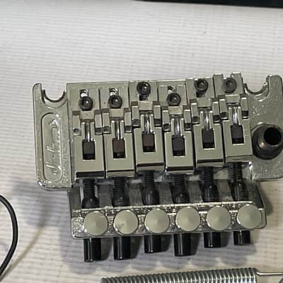 1990's Jackson Performer Guitars JT-500 Chrome Licensed Floyd Rose Tremolo Guitar Bridge Vibrato & Arm image 5