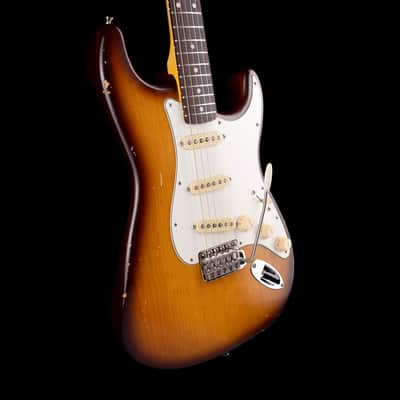 Used Partscaster S-Style Whiskey Sunburst Electric Guitar image 6