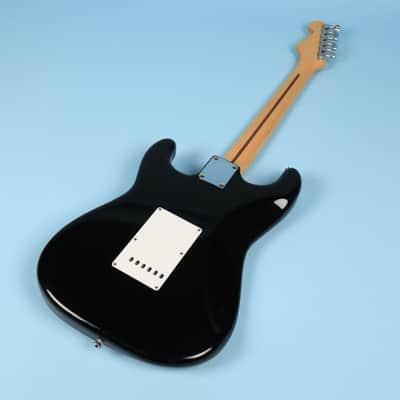 1989-1990 Fender MIJ Stratocaster Strat Japan Maple Neck Black Electric Guitar image 5