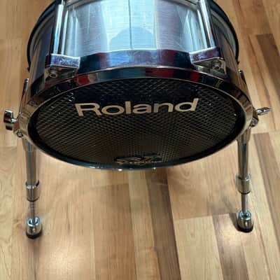 Roland KD-140 V-Kick 14" Bass Drum Trigger Pad - Black Chrome image 2