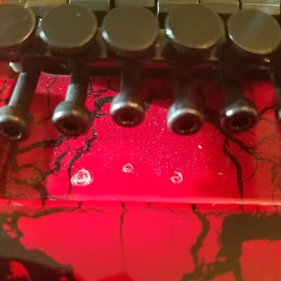 Charvel Charvette Model 270 1990 Red/Black Crackle image 8