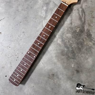 2 pc. Maple / Rosewood S-Style Guitar Neck w/ Hockey Stick Headstock & Black Tuners (1990s) image 2