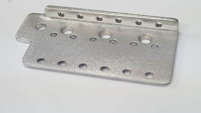 KGC Vintage Milled Aircraft Aluminum Bridge Plate for Fender Stratocaster - SOLID-MILLED image 1