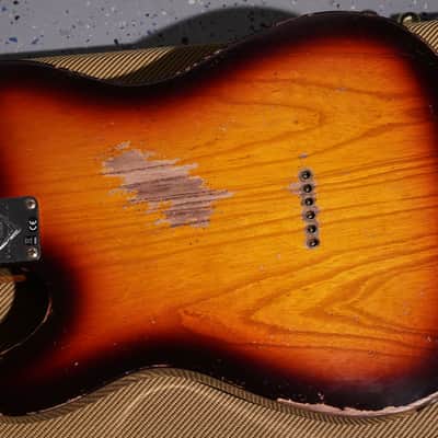 Fender Custom Shop 1958 telecaster LTD Heavy Relic Chocolate 3 Tonesunburst image 18