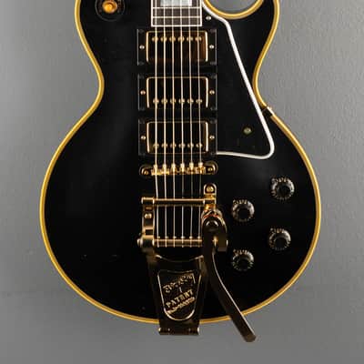 Gibson Custom Shop 1957 Les Paul Custom Reissue - VOS Ebony 3 Pickup w/Bigsby image 2