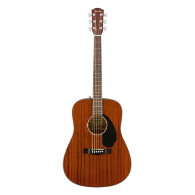 Used Fender CD-60S Dreadnought All-Mahogany Acoustic Guitar - Natural image 2