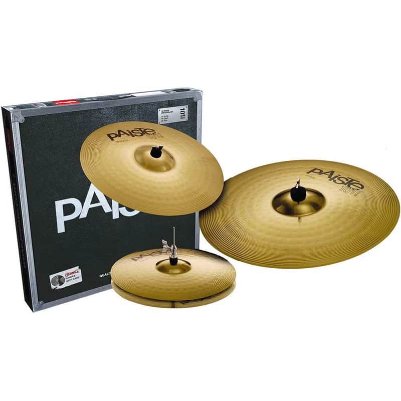 Paiste 101 Brass Universal Set (14" Hats, 16" Crash & 20" Ride) imagen 1