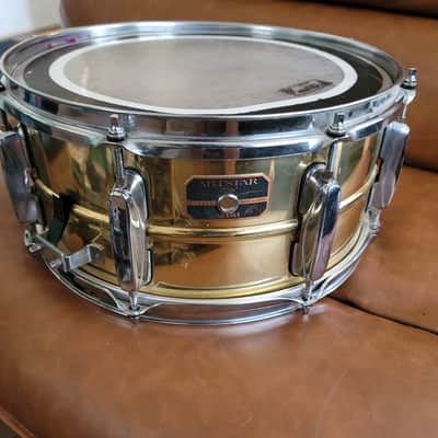 Vintage Tama Artstar ES 14x6.5 Brass Snare Drum MIJ Japan w/ Mighty Hoops image 6