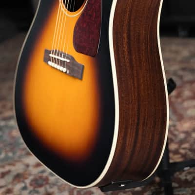 Epiphone J-45 Standard EC Acoustic/Electric Guitar - Vintage Sunburst with Gig Bag image 11