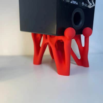 3D-Printed Speaker Stands (Set of 2) – Generative Design Inspired by Organic Structures for Modern Studio Setup image 2