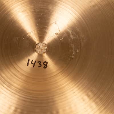 1990s Zildjian A 14" New Beat Hi Hat Bottom Cymbal 1438g image 5