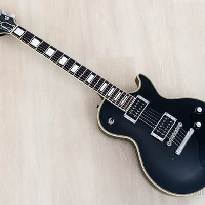 1980s Burny John Sykes LC-70JS Black Beauty Custom Vintage Guitar w/ Mono Case, Fernandes Japan image 11