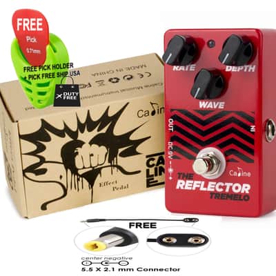 Caline CP-62 Reflector Tremolo Pedal, FREE PICK + HOLDER+ FREE SHIP USA image 4