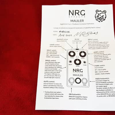 NRG Effects Mauler Vintage/Modern Fuzz - Silver image 13