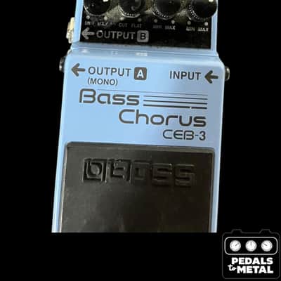 Boss CEB-3 Bass Chorus (Dark Gray Label) 2001 - Present - Blue - X16769 image 2