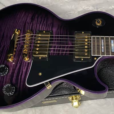 NEW! Gibson Dealer Select Custom Shop Les Paul Custom Purple Widow AAA Figured Flame Top - Authorized Dealer - 10.6 lbs - G07677 image 6