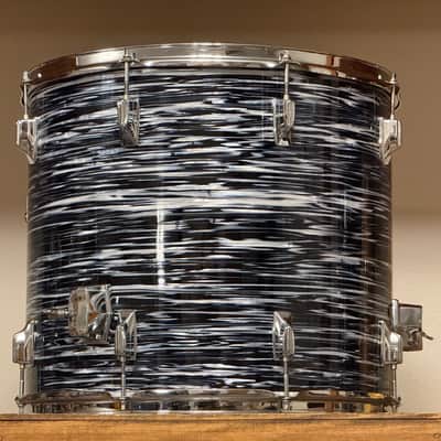 1980's Tama Superstar Black Oyster 8x12 9x13 10x14 16x16 16x18 14x24 Drum Kit Re-Wrap image 10