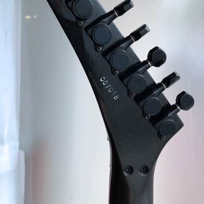1987 MIJ By ESP Kramer Bluesbreaker 308, Metallic Gun Metal Grey, OFR, Gig Bag image 5