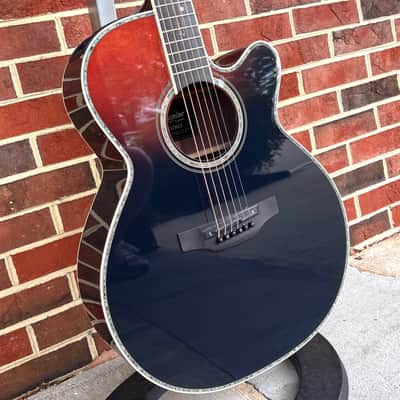 Takamine 2024 LTD, Solar System, Gloss Penumbra Blue Fade, Sitka Spruce Top, Rosewood Back & Sides, Ebony Fretboard, CTF-2N Electronics, Case image 3