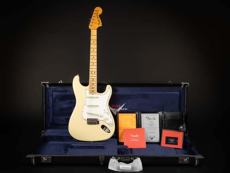 2024 Fender Custom Shop '68 Reissue DLX Stratocaster Closet Classic - Aged Vintage White | USA Maple Neck 3.6kg | CoA OHSC image 1
