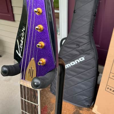 Kauer Banshee - Deep Purple Flake with White Racing Stripes image 11