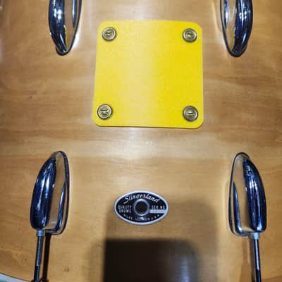 Slingerland 14"x22" Bass Drum - 1970's - 3-Ply - Natural Maple Finish image 2