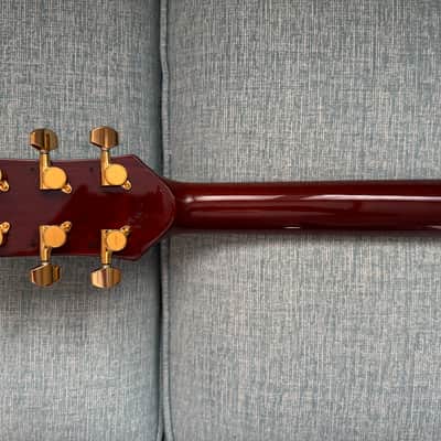 Extremely Rare: Hondo II Professional Japan H-1060 Semi-hollow 1981 - Wine image 12