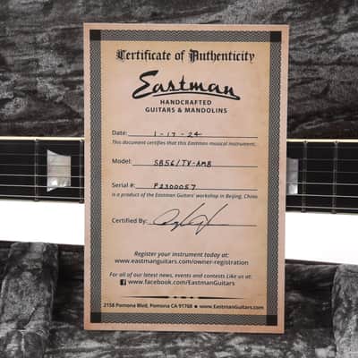 Eastman SB56/TV Truetone Vintage Gloss Amber image 10