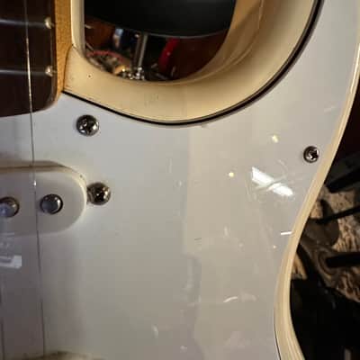 Fender Standard HSS Stratocaster with Rosewood Fretboard 2008 Olympic White image 22