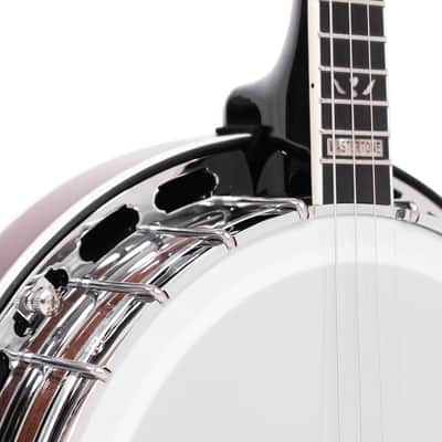 Gold Tone IT-250F/L Irish Tenor Resonator 4-String Banjo with Flange For Left Hand Players image 6