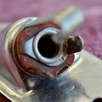 Vintage 1960's Fender Stratocaster Output Jackcup Jack Pre-CBS Strat 1964 image 5