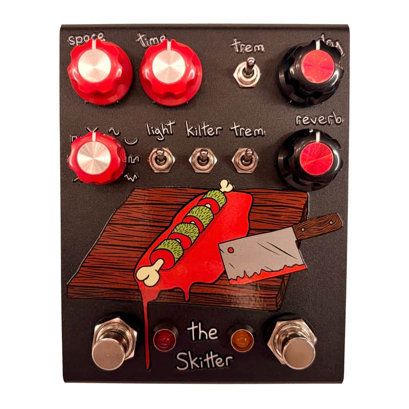 Champion Leccy Limited Edition The Skitter V3 Tremolo/Reverb Effect Pedal image 1