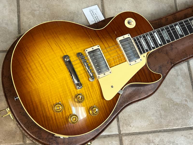 2024 Gibson Custom Shop 1959 Les Paul Standard Reissue VOS Iced Tea Burst image 1