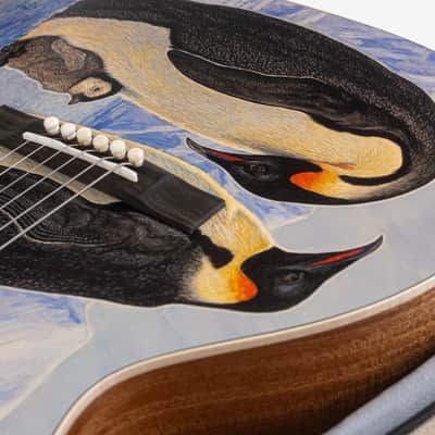 Martin 00L Biosphere IV Limited Edition Grand Concert Acoustic Guitar, Solid Spruce Top, Penguins image 13