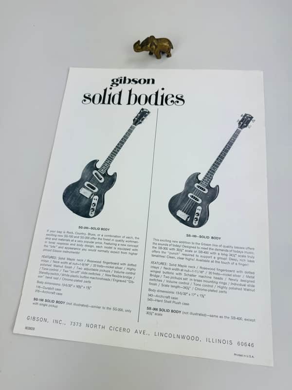 Gibson Late 1960s Solid Bodies Flyer image 1