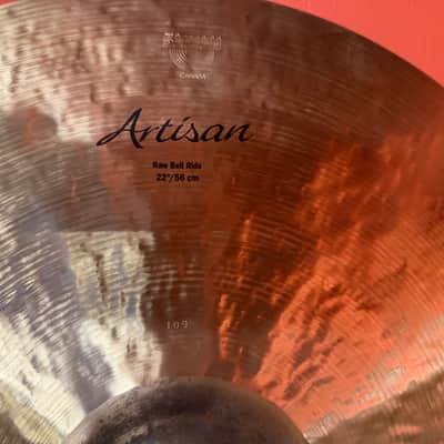 Sabian 22 Inch Artisan Raw Bell Ride Cymbal  3258 grams #109 DEMO VIDEO 2022 image 2