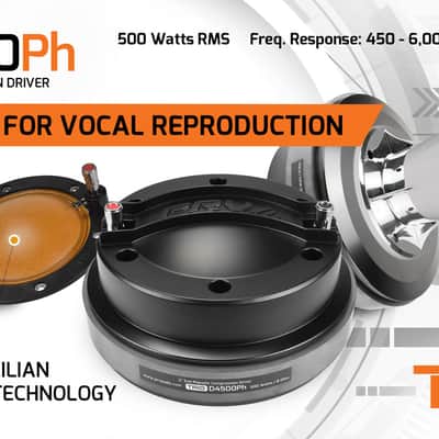 4x PRV Audio D4500Ph Trio 2″ Midrange Driver 500 Watts 4” Voice Coil 8-Ohms – TRIO Phenolic Diaphragm image 2