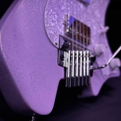 Strandberg Guitars Classic 6 w/ flame maple neck - Lilac Sparkle Gloss image 4