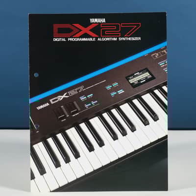 Yamaha DX27 synthesizer brochure