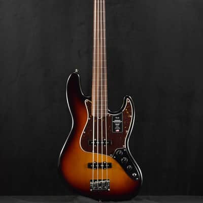 Fender American Professional II Jazz Bass Fretless Rosewood Fingerboard 3-Color Sunburst image 2