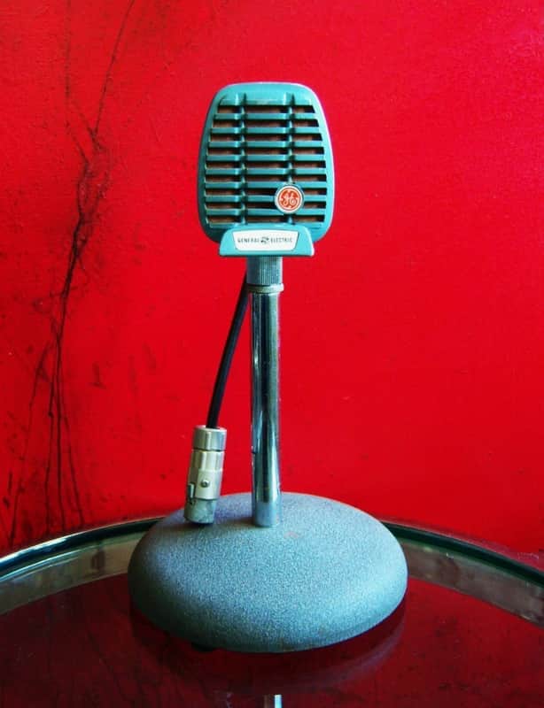 Vintage 1950's General Electric 97U29 / Shure 510C controlled magnetic microphone display prop repair image 1